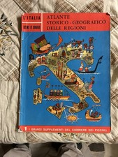 ATLANTE STORICO - GEOGRAFICO DELLE REGIONI  Corriere dei Piccoli 1962 Ottimo