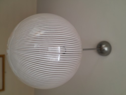 Lampadario murano filigrana