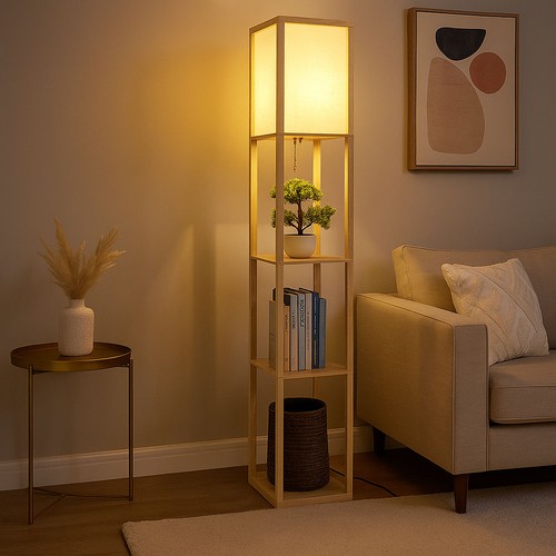 Piantana scaffale legno - in,