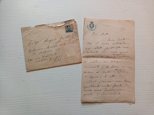 Ww1 lettera ufficiale brigata - lettera,