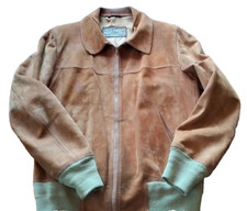 Giubbotto Bomber Vera Pelle Camoscio Made in Italy Firenze  TG M/L Vintage