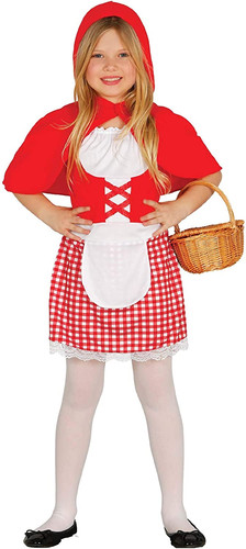 Costume ragazzina rossa - rossa, 7-9
