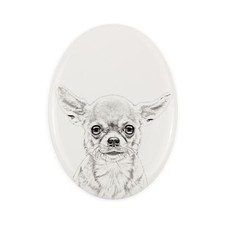 Chihuahua a pelo corto lapide
