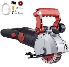 Scanalatrice Da Muro 4800W Per Tracce Pareti Con 5 Dischi 125mm Profondità 43mm