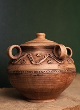 Pentola terracotta fatta a - pentola,