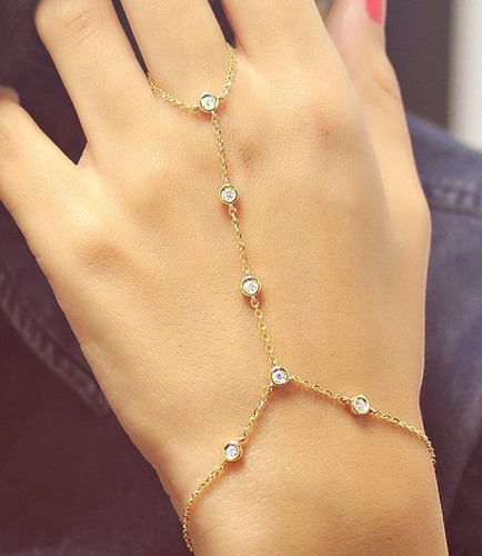 Bracciale catena dito/mano