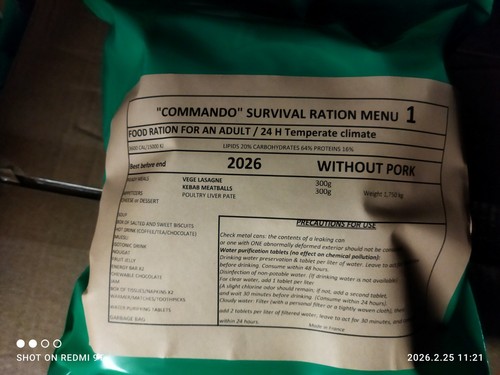 Port offert ration combat - offert,