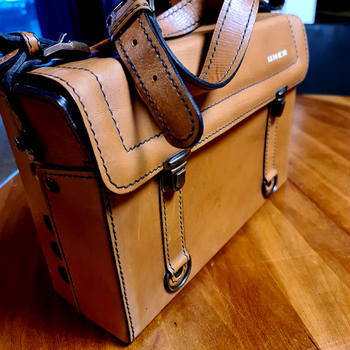 Borsa pelle marrone - in, per