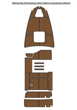 Tappetino ponte Sea Ray 230 Sundancer 1994 piattaforma nuoto pozzetto barca EVA teak