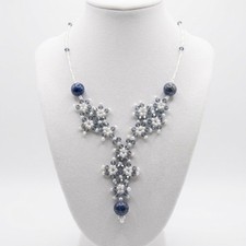 Collana artigianale floreale - artigianale,