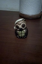 raro gufetto natalizio con quadrifoglio 2017  THUN vintage  h. cm 7   leggi