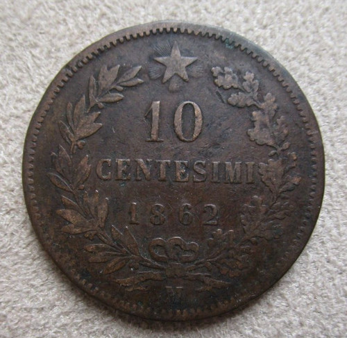 Regno italia moneta - italia, 10