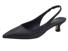 Nacrèe 894M002 OASI Nero Decolte a punta per donna in tessuto con tacco basso