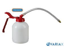 OLIATORE LUBRIFICATORE MANUALE CON CANNA FLESSIBILE E SERBATOIO - PRESSOL