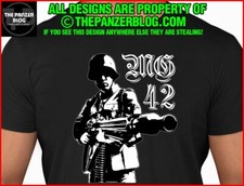 T-shirt soldato tedesco MG42