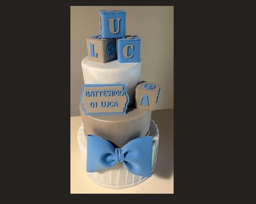 Torta scenografica battesimo - torta,