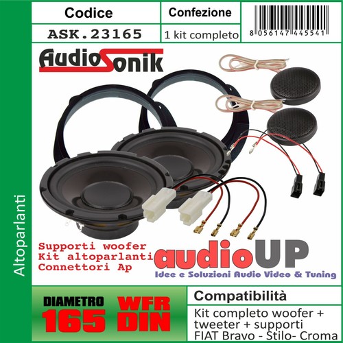 Kit woofer 165 tweeter - woofer, e