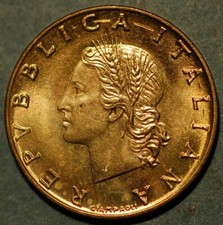 Italy 20 Lire 1970 KM# 97