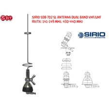 SIRIO SDB 702 SL ANTENNA DUAL BAND VHF/UHF - RX/TX: 141-149 MHz, 430-440 MHz