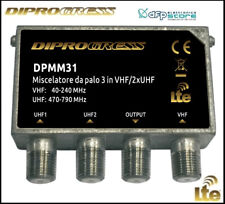 Miscelatore Antenna Tv Da Palo Accoppiatore 2 Ingressi UHF 1 Ingresso VHF LTE
