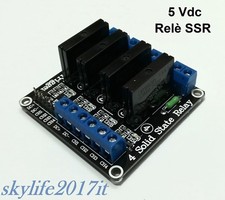 Modulo scheda 4 Relè SSR 5Vdc