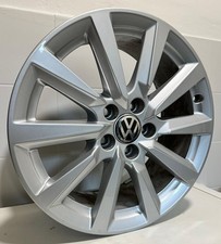 4 CERCHI IN LEGA 16" VW POLO T-CROSS ORIGINALI COLORE SILVER 5X100