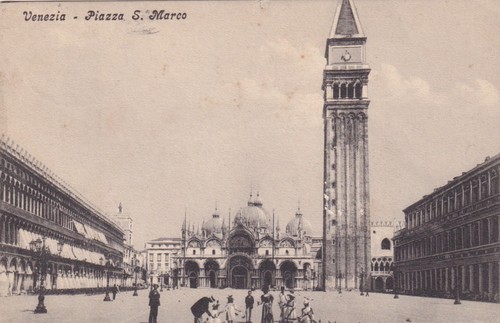 Cartolina venezia piazza - cartolina, ,piazza