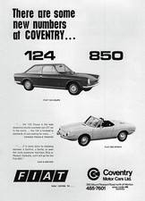 Pubblicità Fiat 124 Coupè e