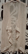 Gilet Donna avorio traforato Moami tg. XXL