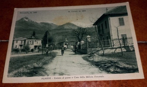 Cartolina almese entrata - entrata, al