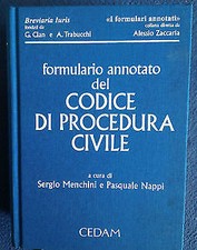 Formulario Annotato Del Codice Di Procedura Civile Sergio Menchini, Pasquale N