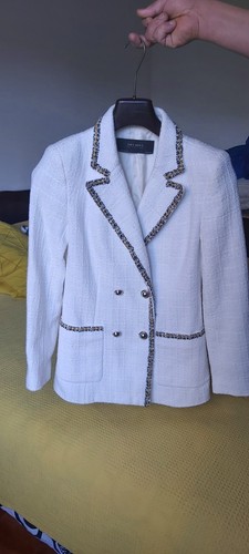 Blazer donna tweed zara - blazer,