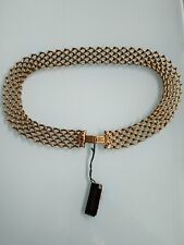 Collana vintage dorata anni '60 con cartellino