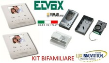 KIT VIDEOCITOFONO ELVOX BIFAMILIARE  TAB K7549.R + A COLORI KIT 2 FAMIGLIE ELVOX