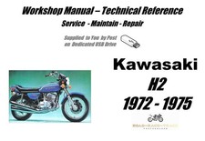 Kawasaki H2 H 2 Manuale