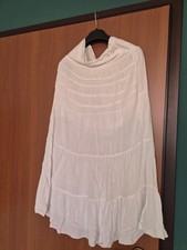 White Cotton Summer Long Skirt