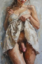 Stampa artistica sexy shemale
