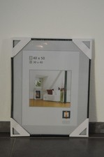 Cornice portafoto 40x50 o 30x40 cm plastica nera portafoto