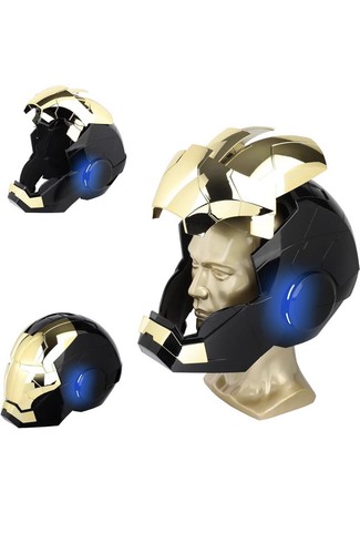 Casco elettrico iron man - man, nero