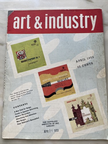 Art industry april 1953 - art, mcm