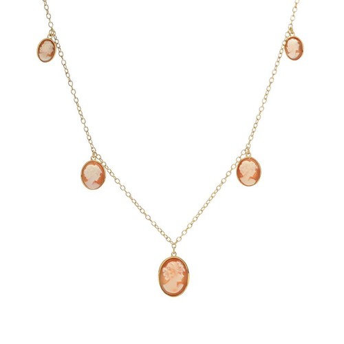 Collana con ciondolo cammeo