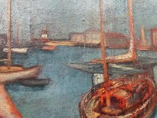 EMILIO COMBA (1924-2005), VERSILIA 1958 OLIO SU TELA