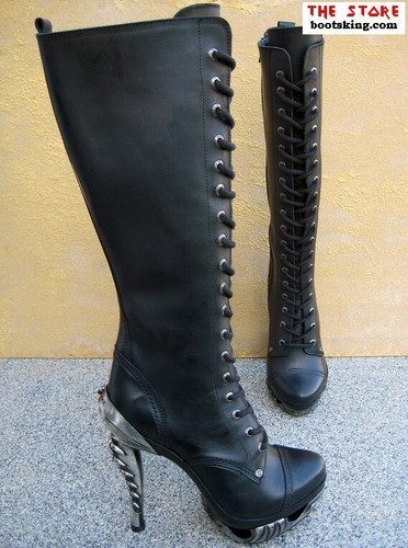 New rock boots - new, melanka