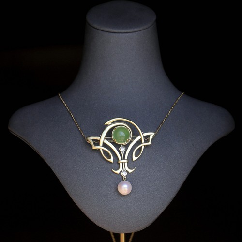 Collana ciondolo spilla dorato - ciondolo,