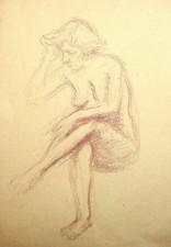 Antico dipinto a pastello