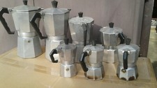 ✅?7 Caffettiere Moka vintage made in italy caffe italiano set completo