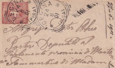 C15612-REGNO, TOSCANA,BUSTA DA CECINA A S.MARTINO, TONDO RIQUADRATO, 2c. UMBERTO