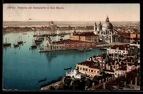 Cartolina venezia vista dal - venezia,,