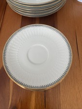 Bavaria Winterling Kirchenlamitz piattino porcellana bianco/oro Ø14,5 cm.x2 cm.H