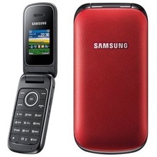 Samsung GT-E1190 telefono cellulare pieghevole a conchiglia 2G pulsante base sbloccato - nero